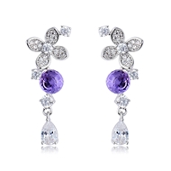 Picture of Fashion Platinum Plated Dangle Earrings at Unbeatable Price