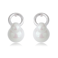 Picture of Inexpensive Platinum Plated Zinc Alloy Stud Earrings from Reliable Manufacturer