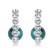 Picture of Fashion Swarovski Element Pearl Stud Earrings Online