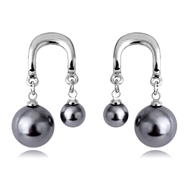 Picture of Classic Black Dangle Earrings with Fast Delivery