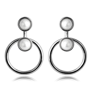 Picture of Great Value White Casual Dangle Earrings with Full Guarantee