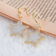 Show details for Fashion Cubic Zirconia Star Dangle Earrings Show details for Fashion Cubic Zirconia Star Dangle Earrings