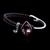 Picture of Designer Platinum Plated Purple Fashion Bangle with No-Risk Return