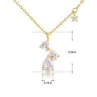 Picture of White Rose Gold Plated Pendant Necklace in Bulk