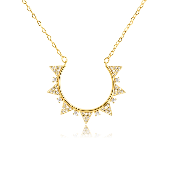 Picture of Delicate Gold Plated Pendant Necklace with Fast Delivery