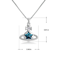 Picture of Delicate Platinum Plated Pendant Necklace with Speedy Delivery