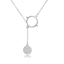 Show details for Sparkly Casual Platinum Plated Pendant Necklace