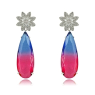 Picture of Colorful Big Dangle Earrings As a Gift