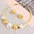 Picture of Casual Zinc Alloy Necklace and Earring Set with Beautiful Craftmanship