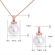 Picture of Zinc Alloy White Necklace and Earring Set from Certified Factory