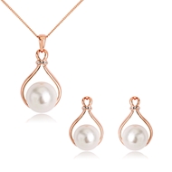 Picture of Good Quality Artificial Pearl Casual Necklace and Earring Set