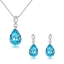 Show details for Classic Blue Necklace and Earring Set with Speedy Delivery