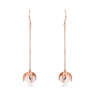 Picture of Zinc Alloy Artificial Pearl Dangle Earrings in Exclusive Design