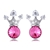 Picture of Amazing Small Platinum Plated Stud Earrings