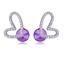 Show details for Affordable Zinc Alloy Purple Stud Earrings from Top Designer