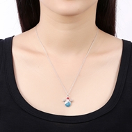 Picture of Fashion Blue Pendant Necklace with Speedy Delivery