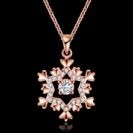 Picture of Nickel Free Rose Gold Plated Copper or Brass Pendant Necklace with No-Risk Refund