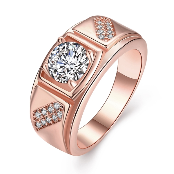 Picture of Copper or Brass Cubic Zirconia Fashion Ring For Your Occasions