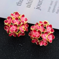 Picture of Classic Gold Plated Stud Earrings with Full Guarantee