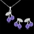 Picture of Buy Platinum Plated Zinc Alloy Necklace and Earring Set with Low Cost