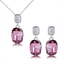 Show details for Impressive Purple Fashion Necklace and Earring Set with Low MOQ