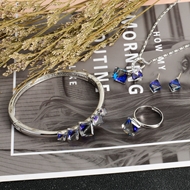 Show details for Purchase Platinum Plated Zinc Alloy 4 Piece Jewelry Set with Wow Elements Show details for Purchase Platinum Plated Zinc Alloy 4 Piece Jewelry Set with Wow Elements