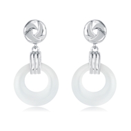 Picture of Great Value White Casual Dangle Earrings with Member Discount