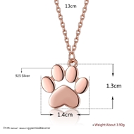 Picture of Sparkly Fashion Rose Gold Plated Pendant Necklace