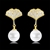 Picture of Delicate White Dangle Earrings with Speedy Delivery