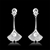 Picture of Delicate Platinum Plated Dangle Earrings with Speedy Delivery