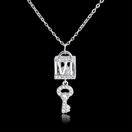 Picture of Attractive White Platinum Plated Pendant Necklace For Your Occasions