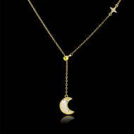 Picture of Buy Gold Plated Copper or Brass Pendant Necklace with Wow Elements