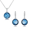 Show details for Irresistible Platinum Plated Classic Necklace and Earring Set As a Gift
