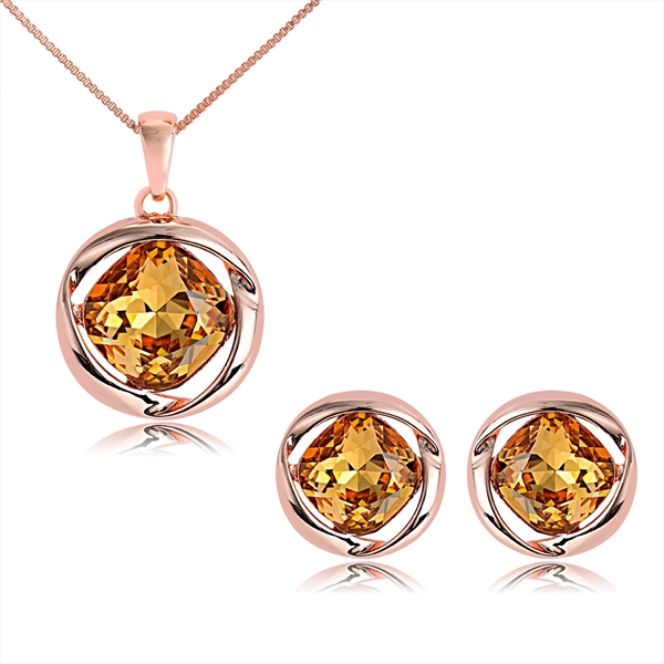 Picture of Classic Zinc Alloy Necklace and Earring Set with Fast Delivery