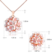 Picture of Casual Pink Necklace and Earring Set with Speedy Delivery