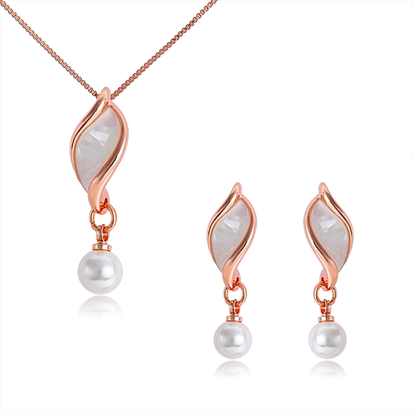 Picture of Cheap Rose Gold Plated Classic Necklace and Earring Set From Reliable Factory