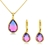 Picture of Reasonably Priced Rose Gold Plated Red Necklace and Earring Set from Reliable Manufacturer