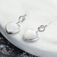 Picture of Low Cost Platinum Plated Casual Dangle Earrings with Price