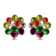 Picture of Zinc Alloy Colorful Stud Earrings From Reliable Factory