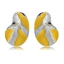 Show details for Featured Yellow Platinum Plated Stud Earrings with Full Guarantee