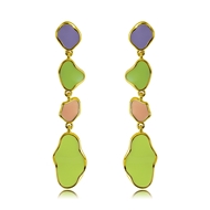 Picture of Zinc Alloy Enamel Dangle Earrings in Exclusive Design