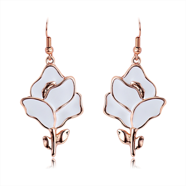 Picture of Best Enamel White Dangle Earrings