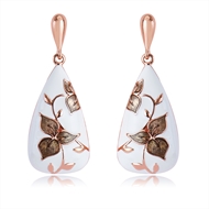 Picture of Reasonably Priced Rose Gold Plated Classic Dangle Earrings in Flattering Style