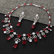 Show details for Need-Now Luxury Cubic Zirconia Necklace and Earring Set with Full Guarantee Show details for Need-Now Luxury Cubic Zirconia Necklace and Earring Set with Full Guarantee