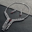 Show details for Famous Big Casual Necklace and Earring Set
