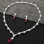 Show details for Pretty Cubic Zirconia Casual Necklace and Earring Set