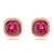 Picture of Unique Artificial Crystal Pink Stud Earrings