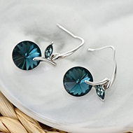 Picture of Pretty Artificial Crystal Platinum Plated Dangle Earrings