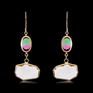 Picture of Zinc Alloy Gold Plated Dangle Earrings with Unbeatable Quality