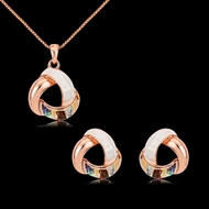 Picture of Buy Rose Gold Plated Casual Necklace and Earring Set with Low Cost